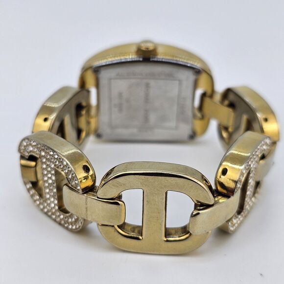 Michael Kors Women Watch 28MM Gray Dial Gold Band 5.75" New Battery HEAVY WATCH - Picture 8 of 12